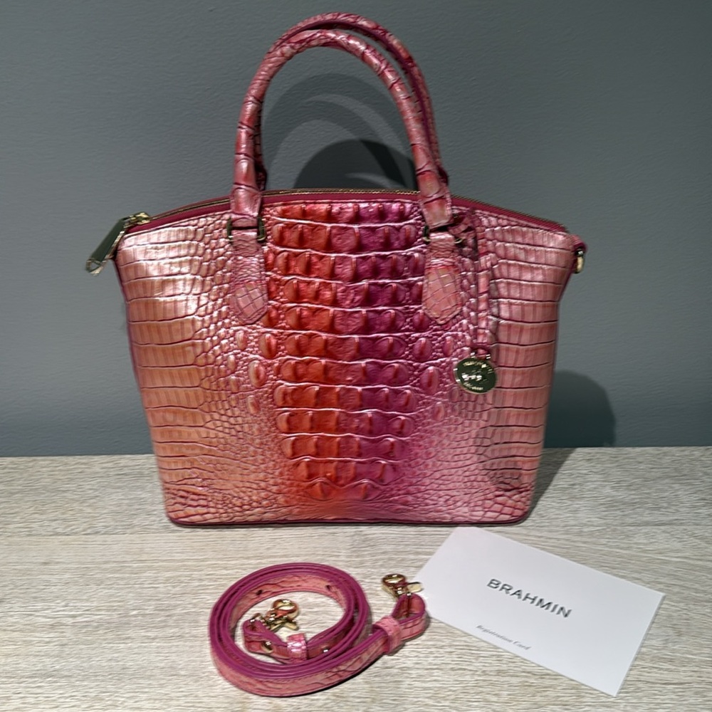 Brahmin bag Duxbury Satchel Cupid Ombre Melbourne New! - Picture 2 of 9